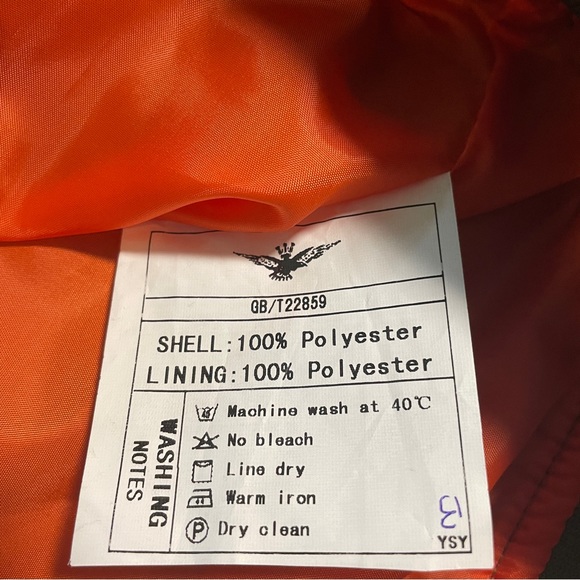 NASA Asstseries Military Bomber Jacket Men L Army Green Pockets Full Zip Lined - Picture 4 of 6